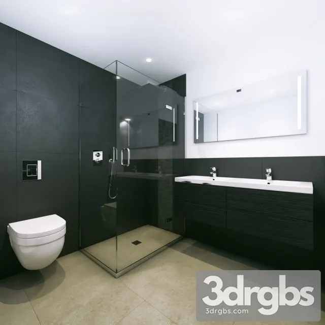 Bathroom Set 3 3D Model Download