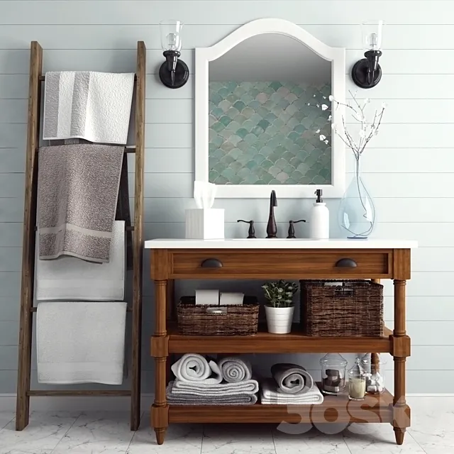 BATHROOM SET 3D Model BATHROOM SET 3D Model