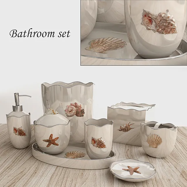 Bathroom set 3D Model Bathroom set 3D Model