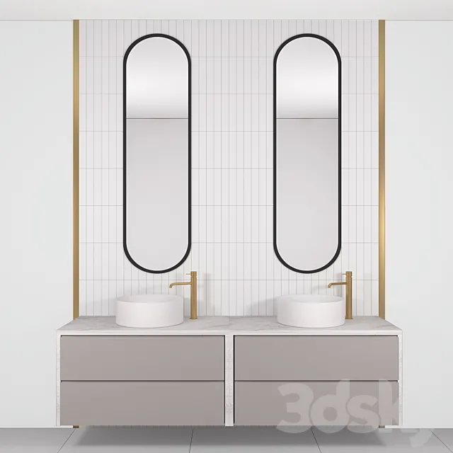 Bathroom set 3D Model