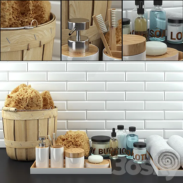 Bathroom set 3D Model Bathroom set 3D Model