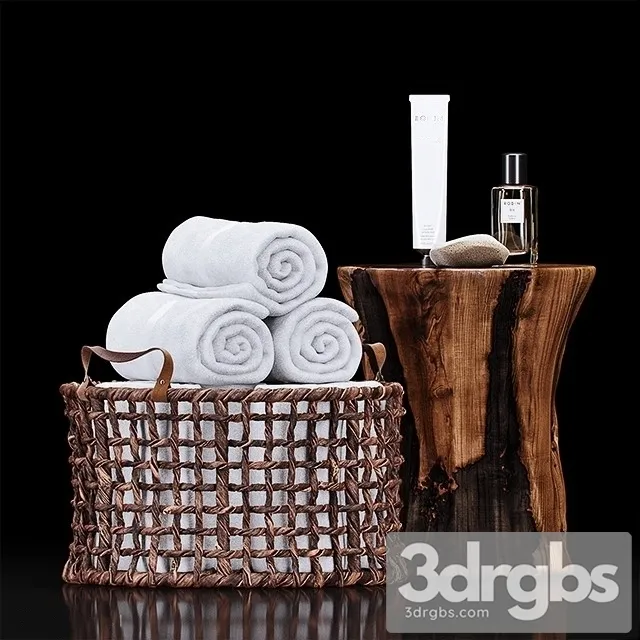 Bathroom Set 3D Model Download