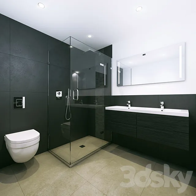 bathroom set 3DModel bathroom set 3DModel