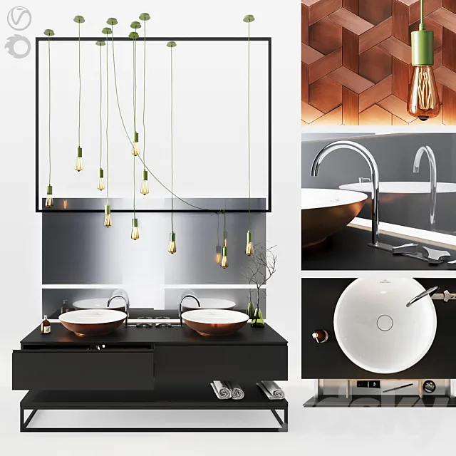 Bathroom set 3DModel Bathroom set 3DModel