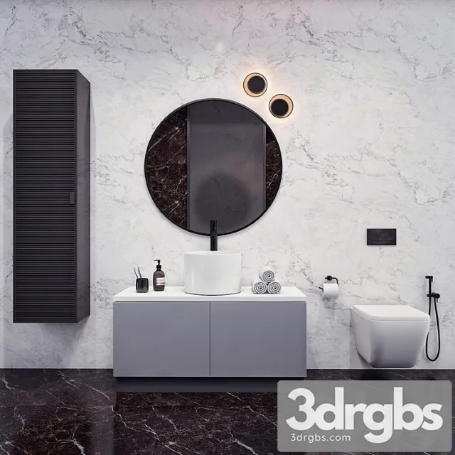 Bathroom Set 4 3D Model Download