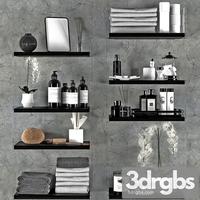 Bathroom Set 4 3D Model Download