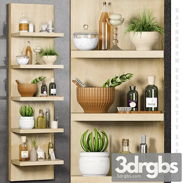 Bathroom Set 4 4 3D Model Download