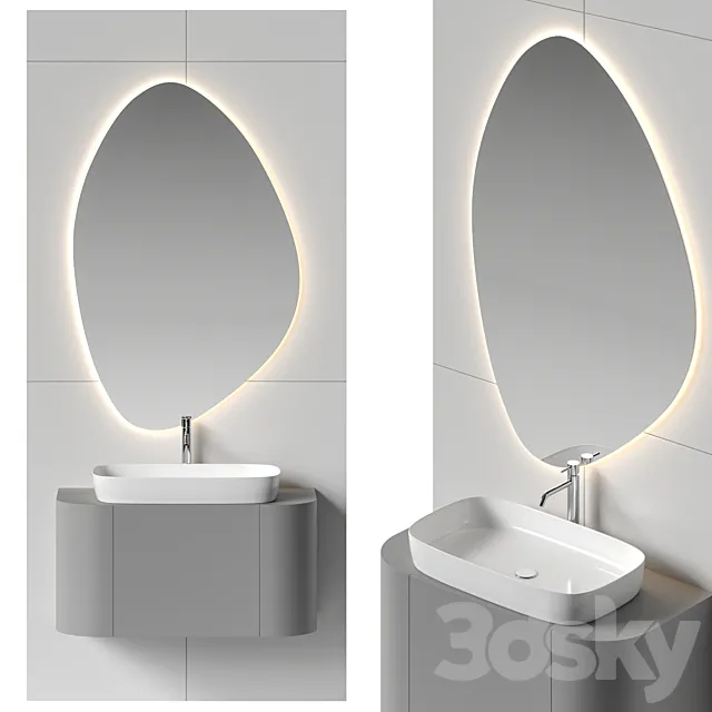 Bathroom set 47 3D Model Bathroom set 47 3D Model