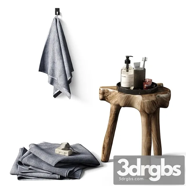 Bathroom Set 55 3D Model Download