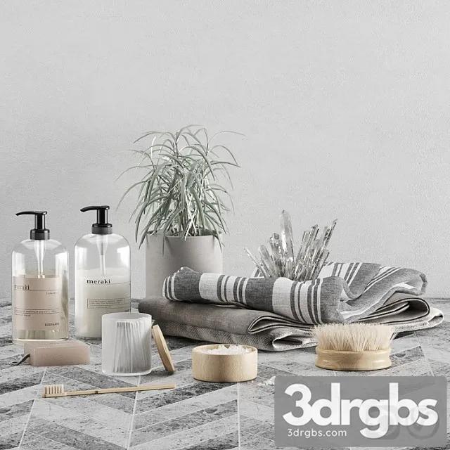 Bathroom Set 7 3D Model Download