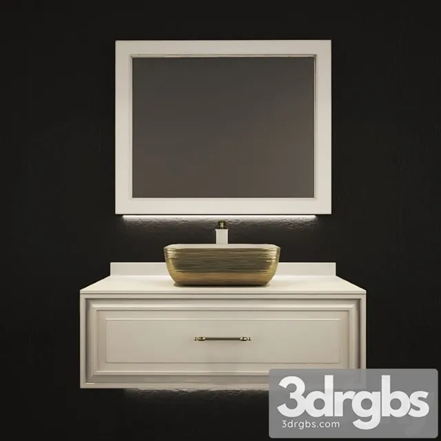 Bathroom Set 75 3D Model Download