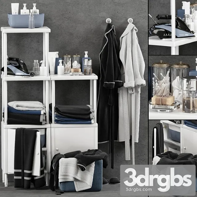 Bathroom Set 8 3D Model Download