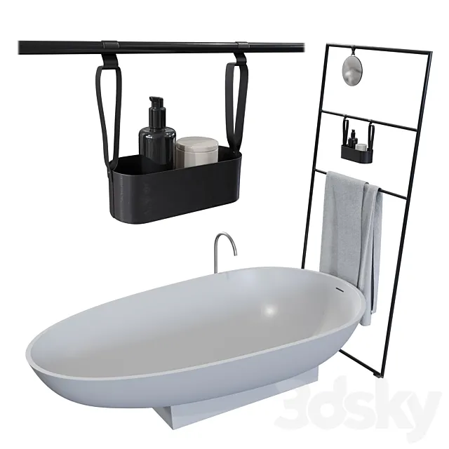 Bathroom Set _ Agape Spoon & Burgbad 3D Model Bathroom Set _ Agape Spoon & Burgbad 3D Model