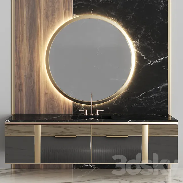 Bathroom Set BS02 3D Model Bathroom Set BS02 3D Model