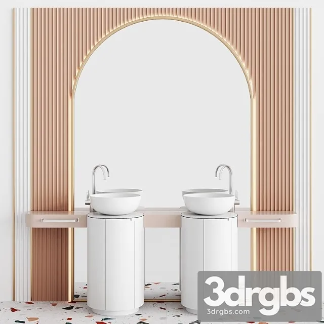Bathroom Set bs09 3D Model Download