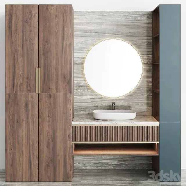 Bathroom Set BS10 3D Model