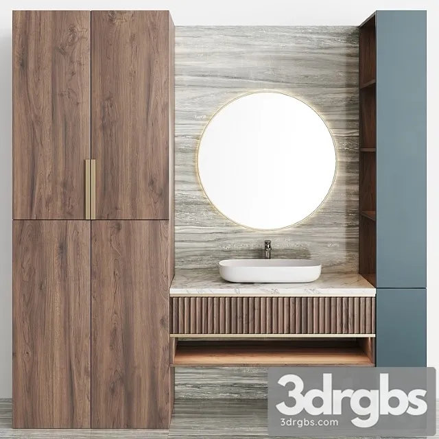 Bathroom Set bs10 3D Model Download