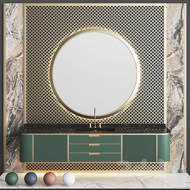 Bathroom Set BS12 3DModel Bathroom Set BS12 3DModel