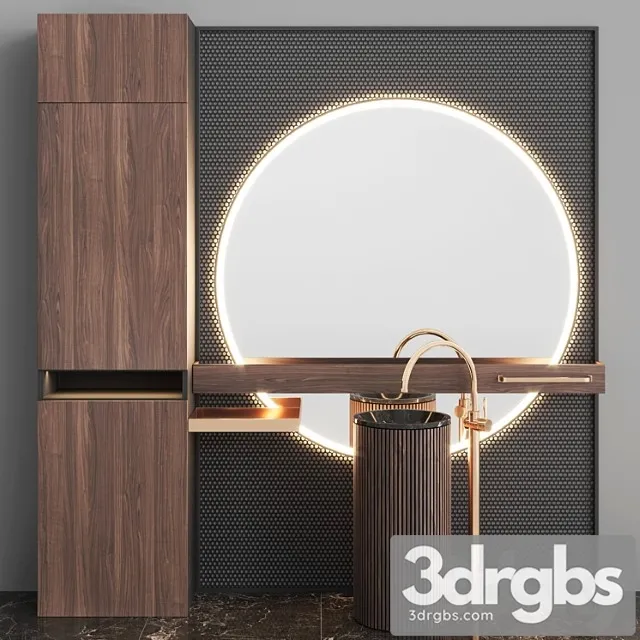 Bathroom Set BS15 3D Model Download