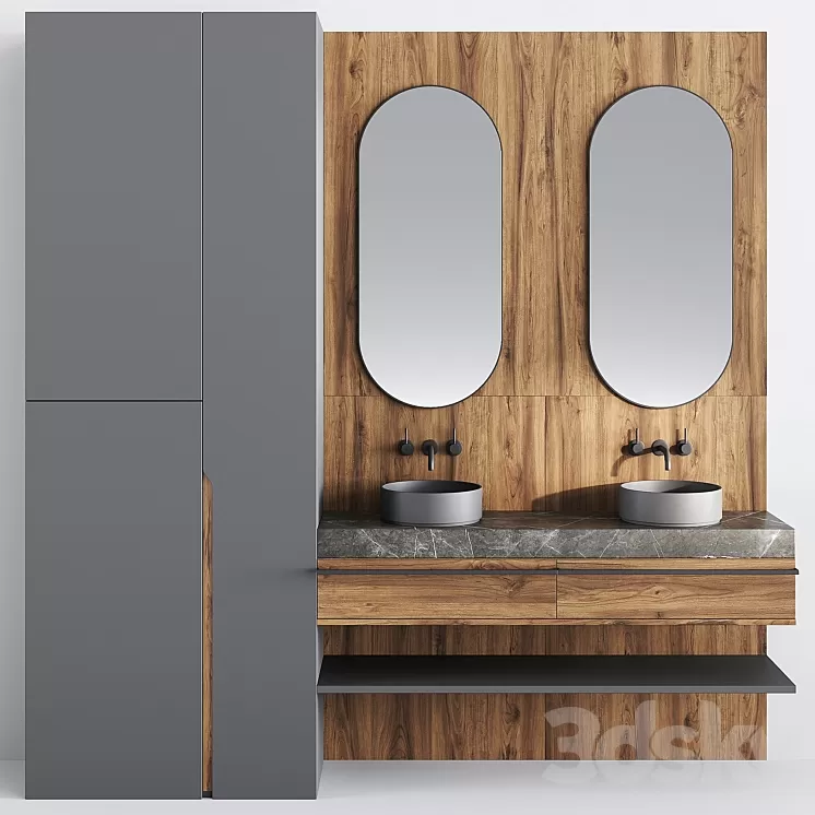 Bathroom Set BS30 3D Model Free Download