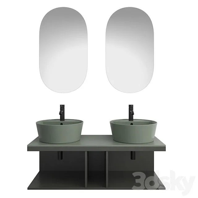 Bathroom set Cielo Multiplo 3D Model Bathroom set Cielo Multiplo 3D Model