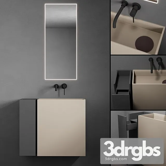 Bathroom Set Code Mono 3D Model Download Bathroom Set Code Mono 3D Model Download