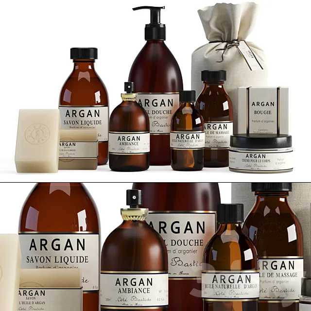 Bathroom set “Cote Bastide Argan” 3D Model