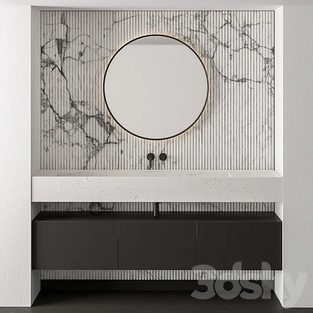 Bathroom Set Marble – Set 22 3DModel Bathroom Set Marble – Set 22 3DModel