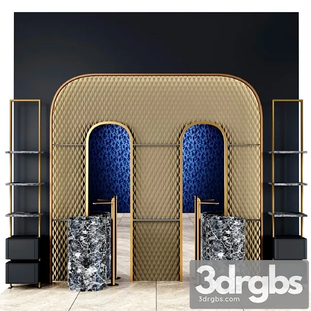 Bathroom Set N24 3D Model Download