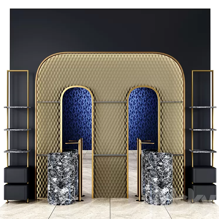 Bathroom set N24 3D Model Free Download