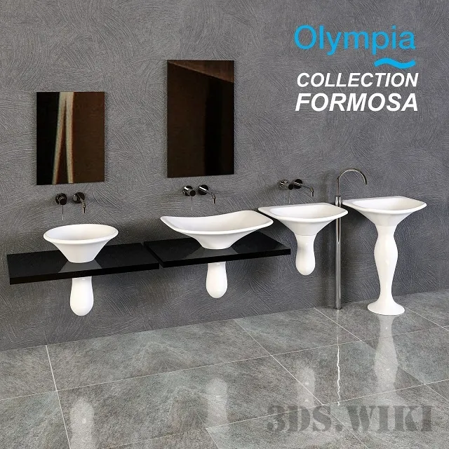 bathroom – Set of sinks Olimpia Formosa Rac 3D Model bathroom – Set of sinks Olimpia Formosa Rac 3D Model