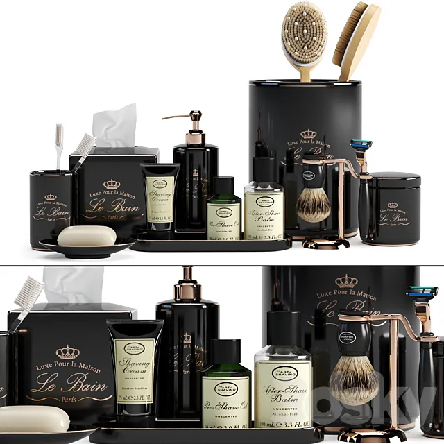 Bathroom Set Restoration Hardware “Le Bain” 3D Model