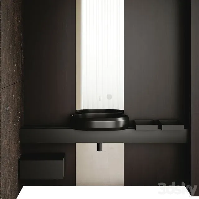 Bathroom set RIGO By AGAPE with INALCO UMBRA 3D Model