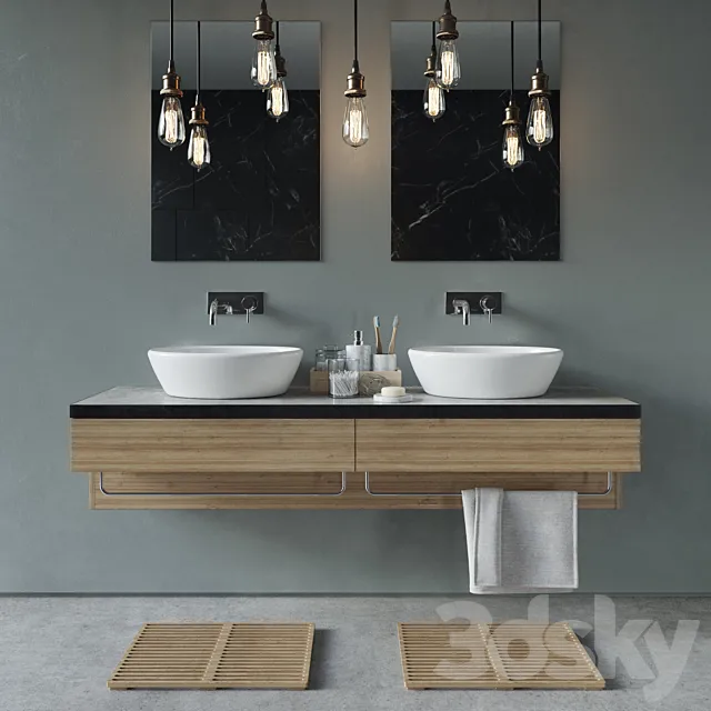 Bathroom Set – vol.001 3DModel Bathroom Set – vol.001 3DModel