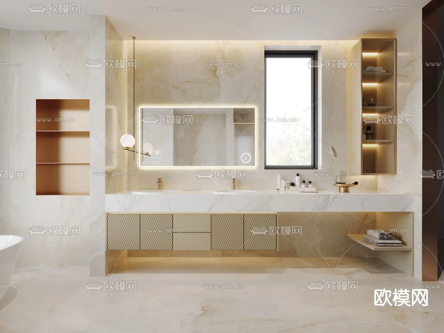 BATHROOM SETS – CORONA – 3D MODEL – 2168 BATHROOM SETS – CORONA – 3D MODEL – 2168