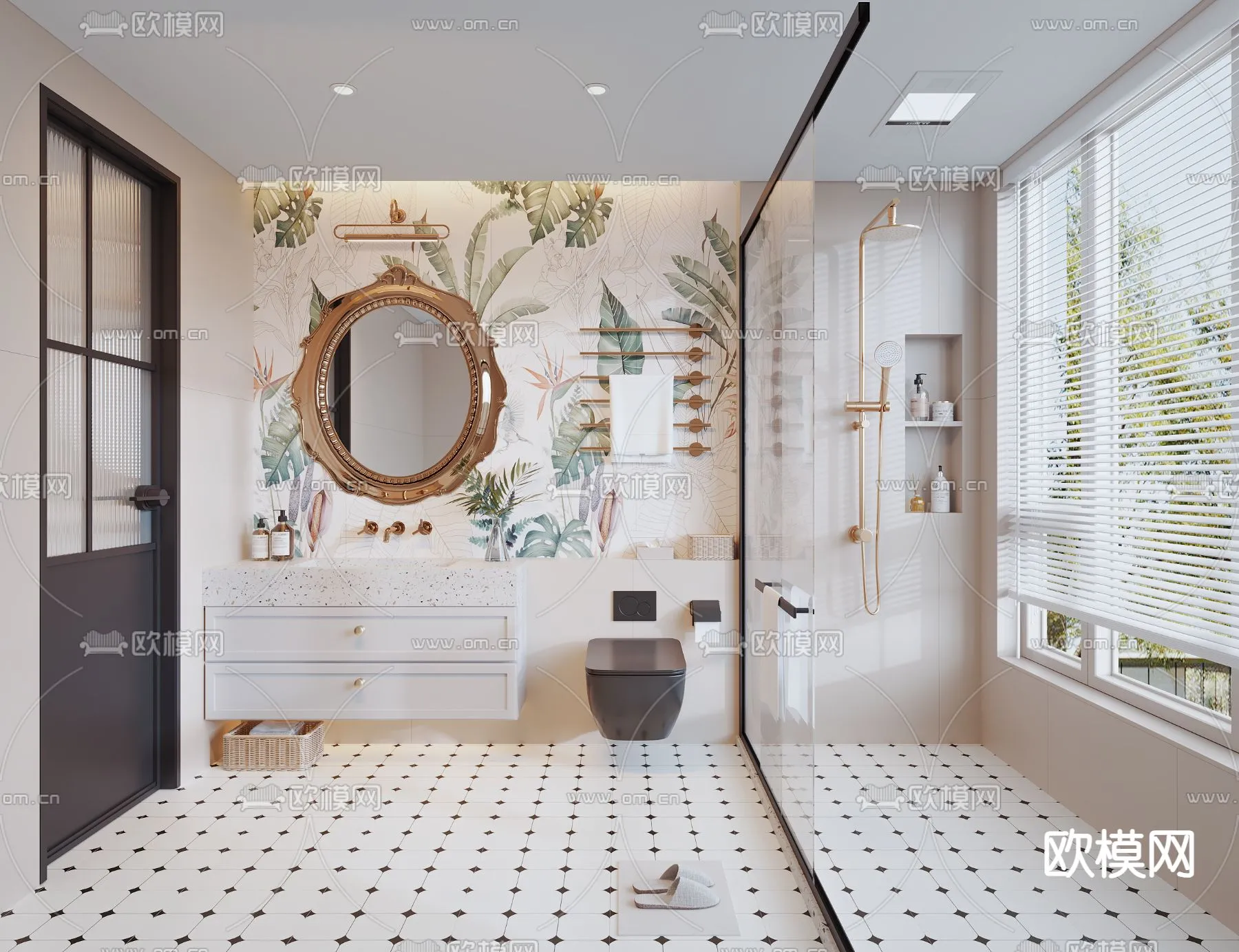 BATHROOM SETS – CORONA – 3D MODEL – 2178 BATHROOM SETS – CORONA – 3D MODEL – 2178