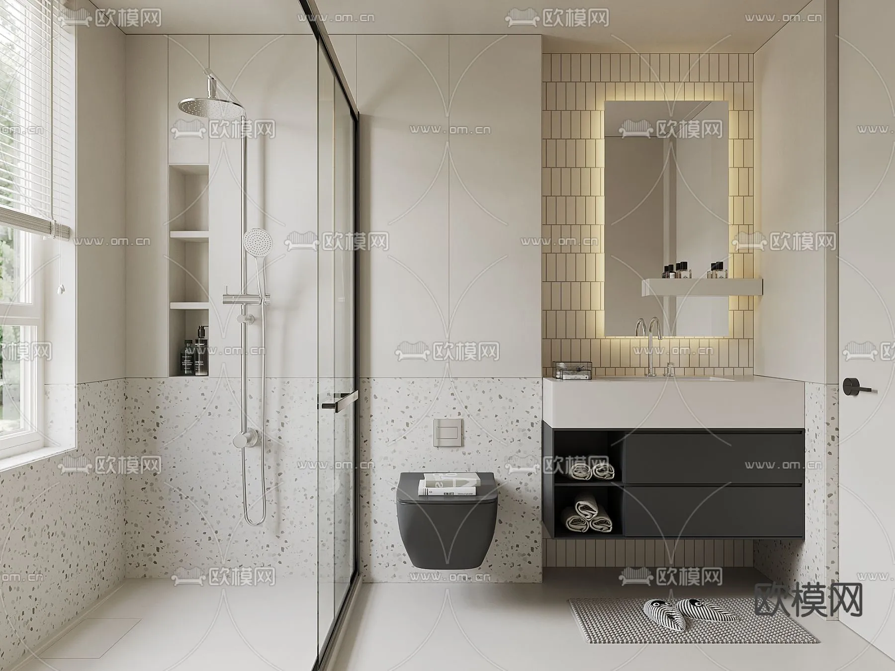 BATHROOM SETS – CORONA – 3D MODEL – 2180 BATHROOM SETS – CORONA – 3D MODEL – 2180