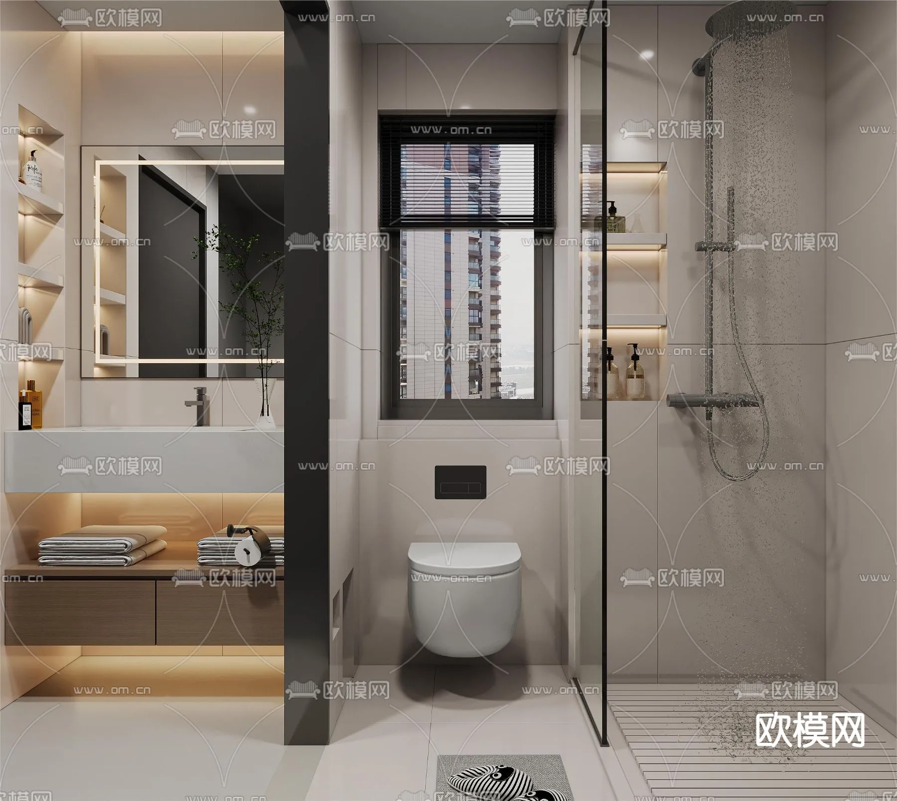 BATHROOM SETS – CORONA – 3D MODEL – 2187 BATHROOM SETS – CORONA – 3D MODEL – 2187