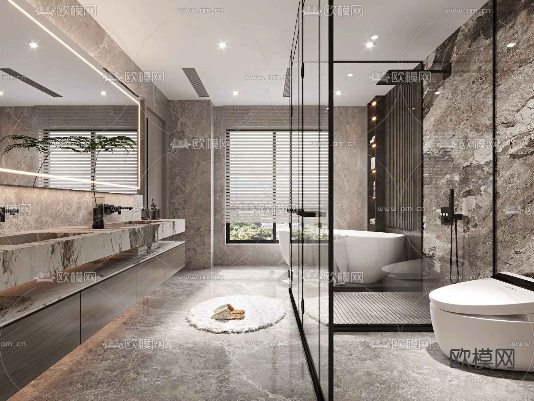 BATHROOM SETS – CORONA – 3D MODEL – 2195 BATHROOM SETS – CORONA – 3D MODEL – 2195