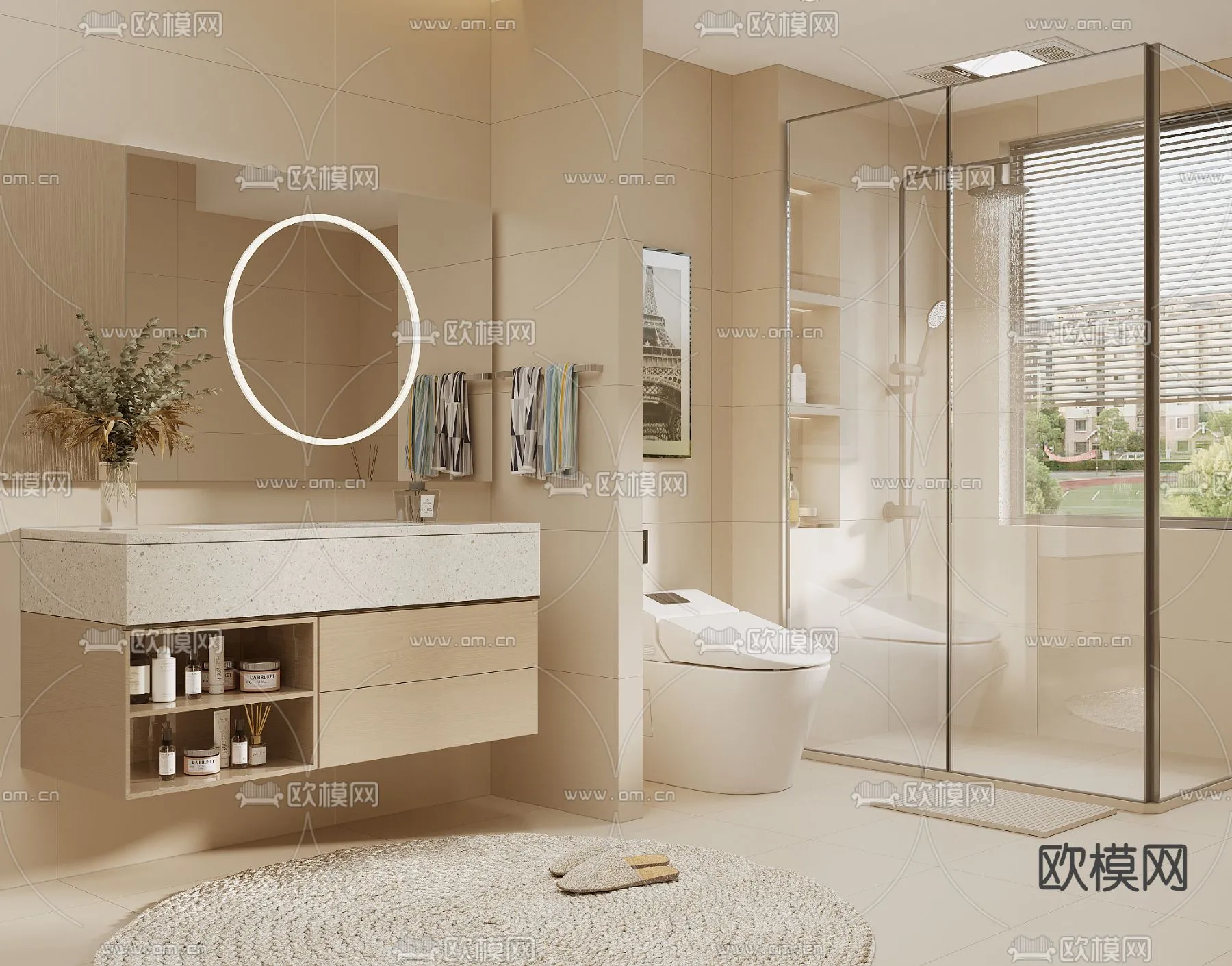 BATHROOM SETS – CORONA – 3D MODEL – 2216 BATHROOM SETS – CORONA – 3D MODEL – 2216