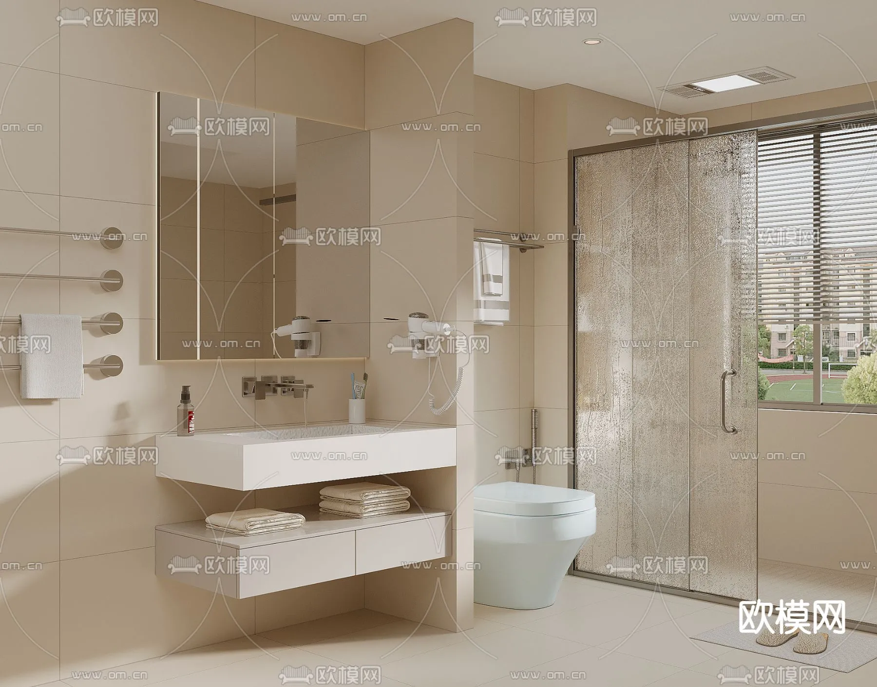 BATHROOM SETS – CORONA – 3D MODEL – 2218 BATHROOM SETS – CORONA – 3D MODEL – 2218