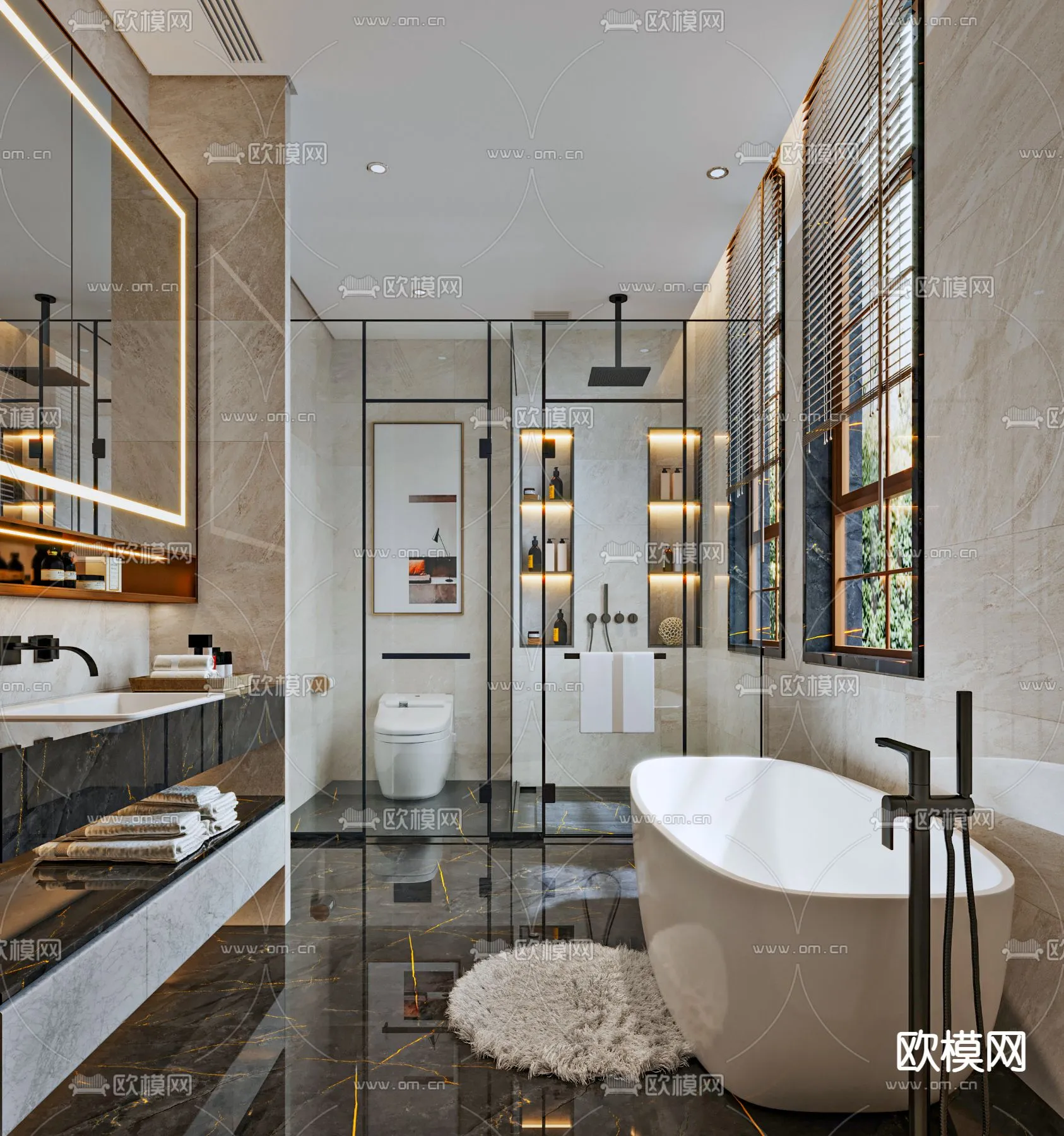 BATHROOM SETS – CORONA – 3D MODEL – 2230 BATHROOM SETS – CORONA – 3D MODEL – 2230