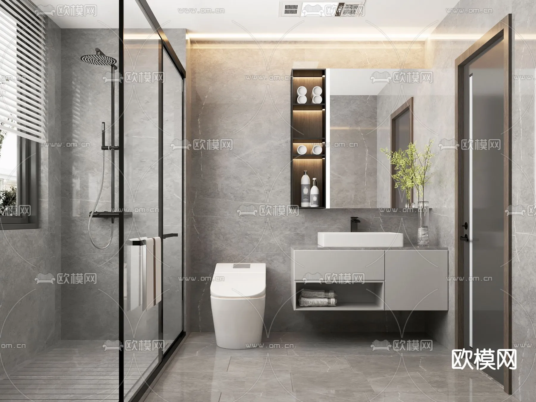 BATHROOM SETS – CORONA – 3D MODEL – 2231 BATHROOM SETS – CORONA – 3D MODEL – 2231