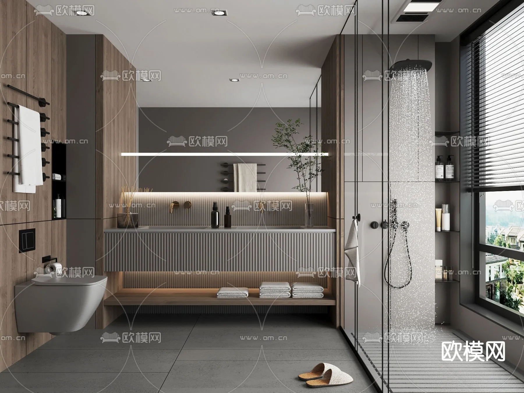 BATHROOM SETS – CORONA – 3D MODEL – 2232 BATHROOM SETS – CORONA – 3D MODEL – 2232