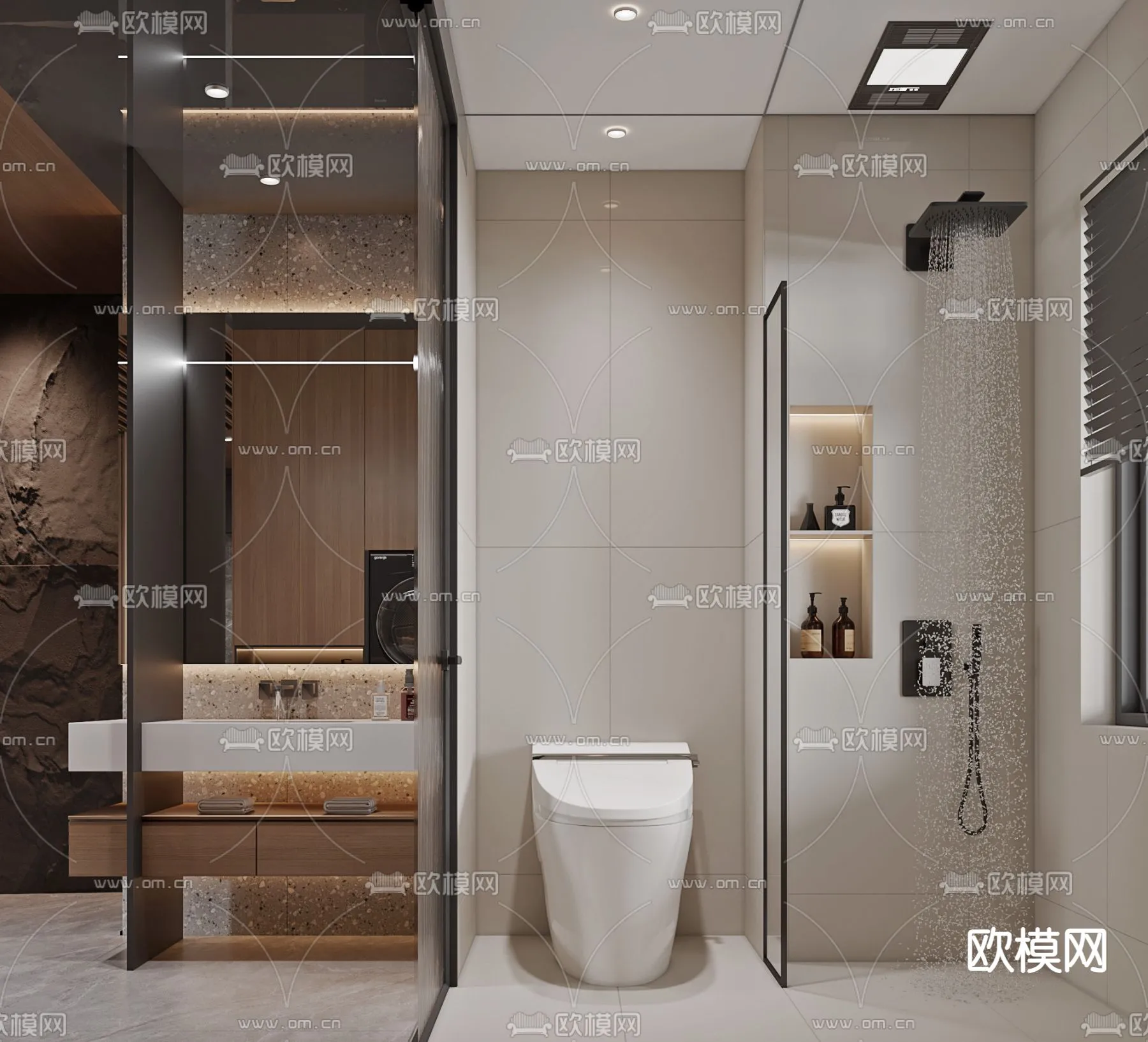 BATHROOM SETS – CORONA – 3D MODEL – 2246 BATHROOM SETS – CORONA – 3D MODEL – 2246