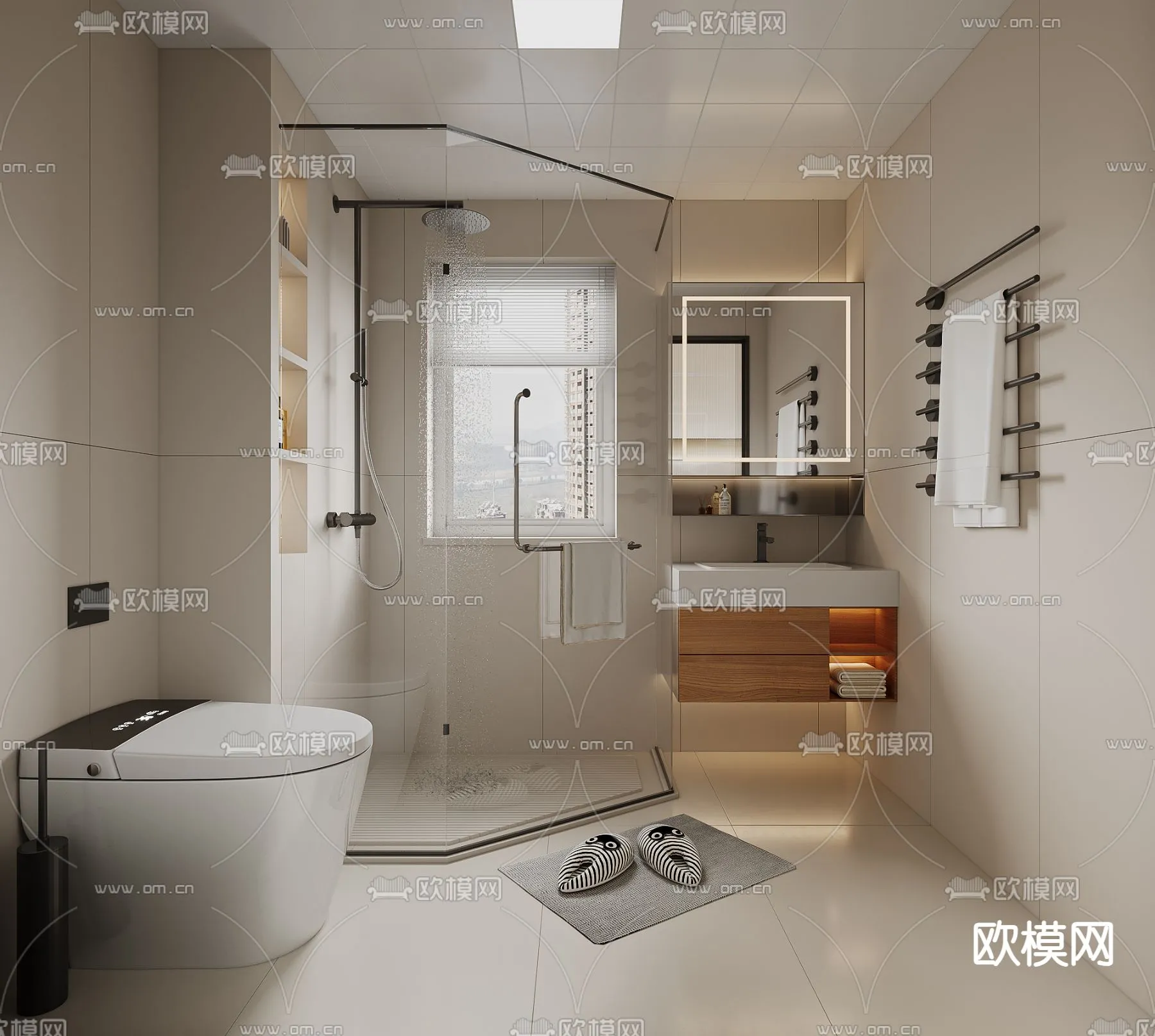 BATHROOM SETS – CORONA – 3D MODEL – 2263 BATHROOM SETS – CORONA – 3D MODEL – 2263