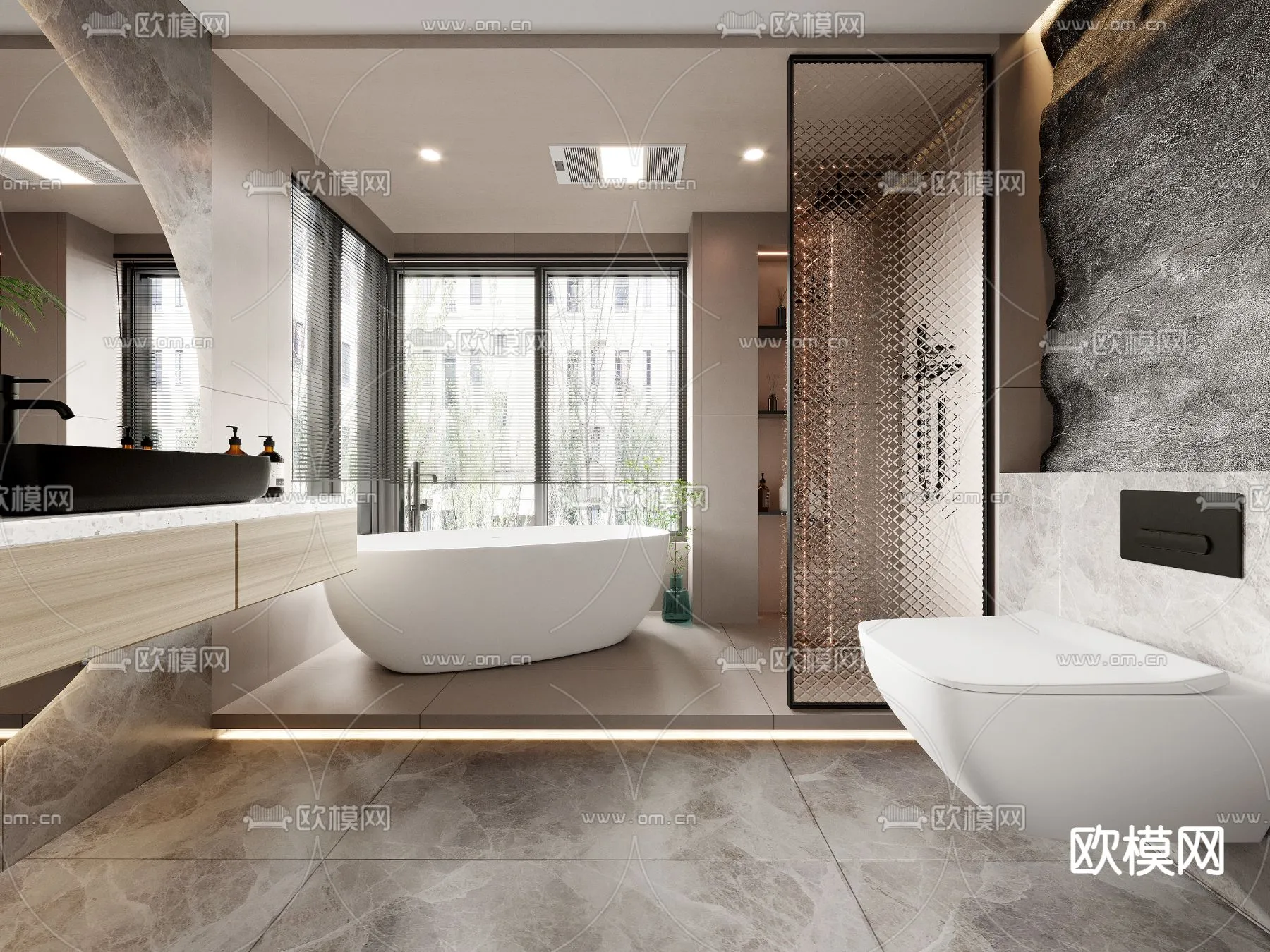 BATHROOM SETS – CORONA – 3D MODEL – 2271 BATHROOM SETS – CORONA – 3D MODEL – 2271