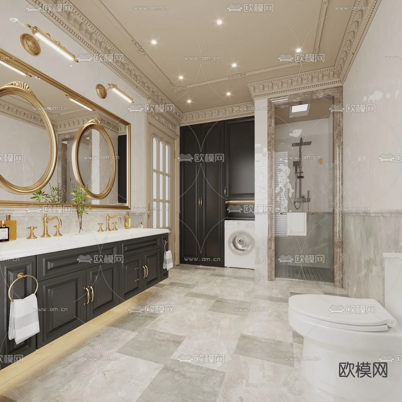 BATHROOM SETS – VRAY / CORONA – 3D MODEL – 2166 BATHROOM SETS – VRAY / CORONA – 3D MODEL – 2166
