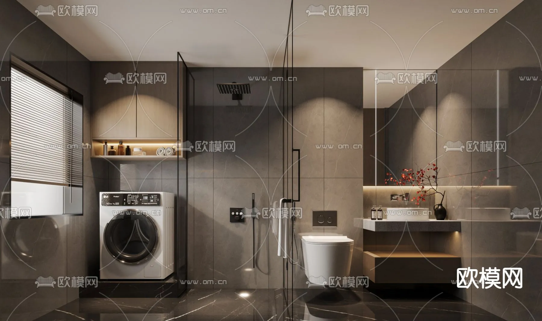 BATHROOM SETS – VRAY / CORONA – 3D MODEL – 2173 BATHROOM SETS – VRAY / CORONA – 3D MODEL – 2173