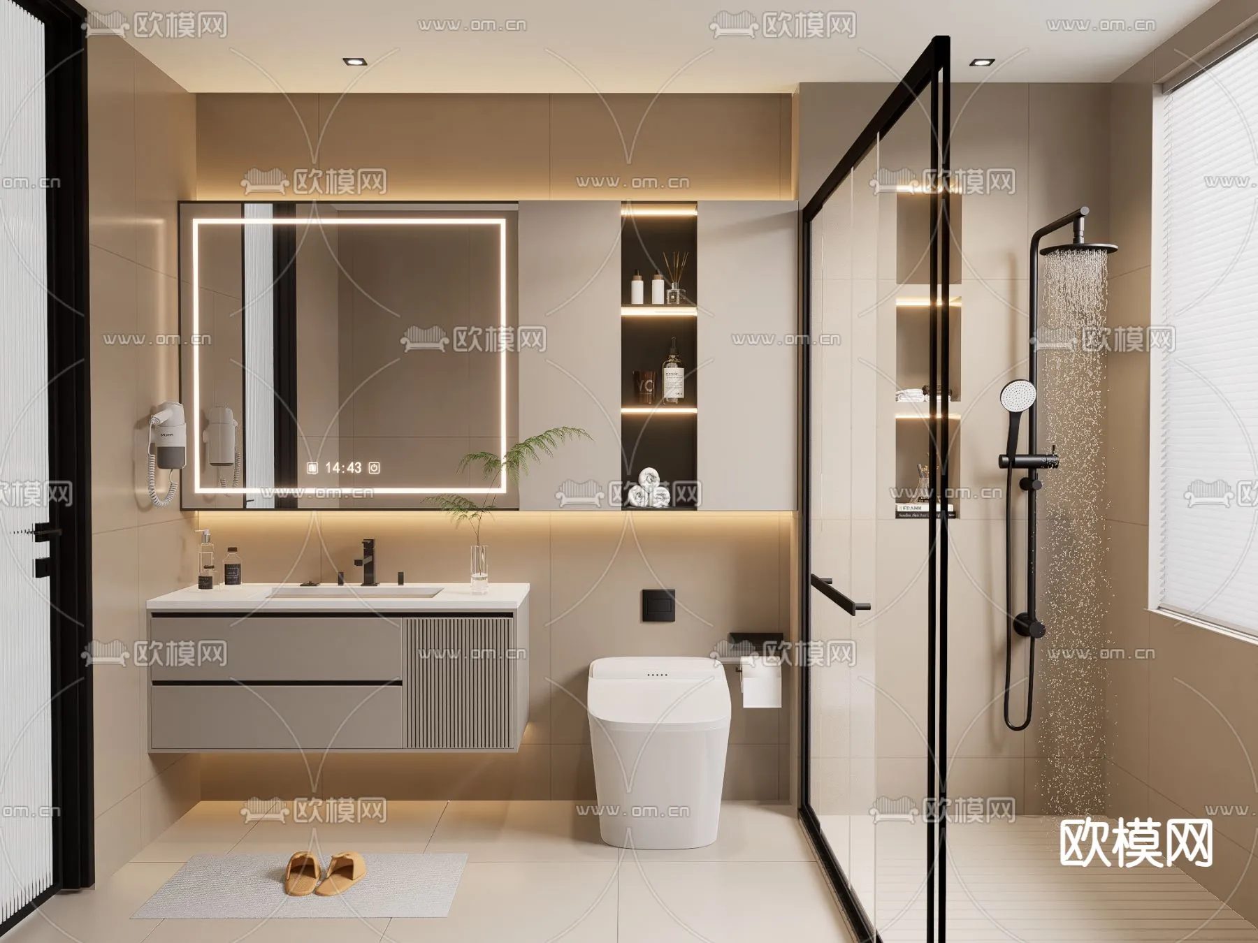 BATHROOM SETS – VRAY / CORONA – 3D MODEL – 2198 BATHROOM SETS – VRAY / CORONA – 3D MODEL – 2198